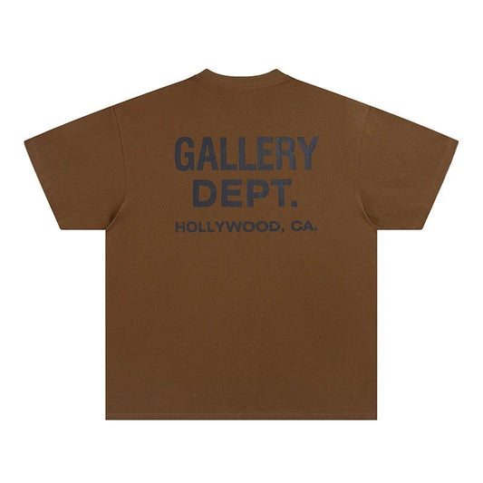T-Shirt Gallery Dept. Marron Foncé Et Noir