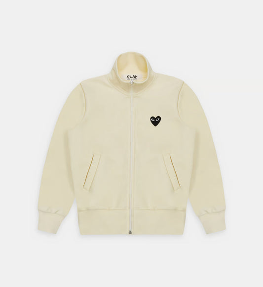Sweat zippé CDG Sans Capuche Beige