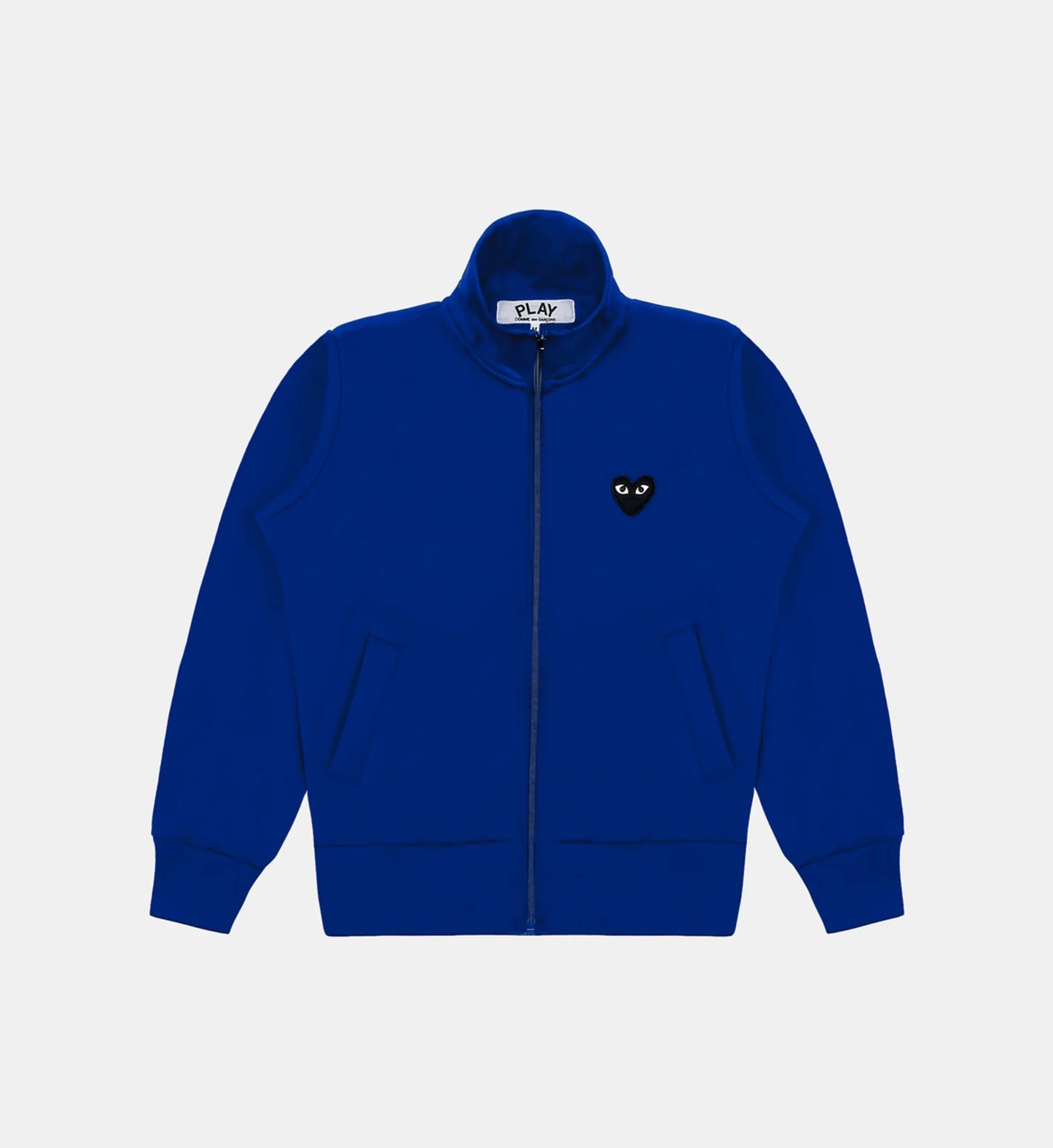 Sweat zippé CDG Sans Capuche Bleu