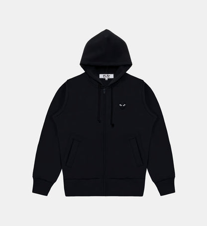 Sweat zippé CDG Avec Capuche Noir