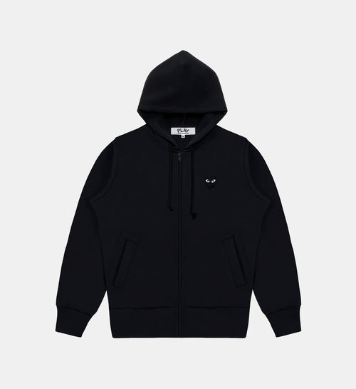 Sweat zippé CDG Avec Capuche Noir