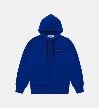 Sweat zippé CDG Avec Capuche Bleu