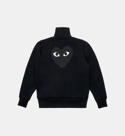 Sweat zippé CDG Sans Capuche Noir