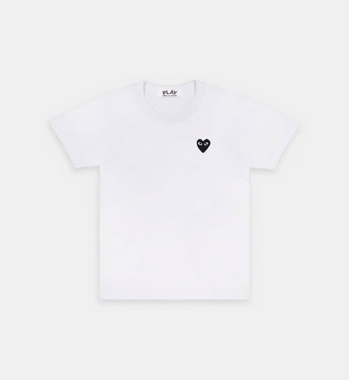 T-Shirt CDG Blanc Logo Noir