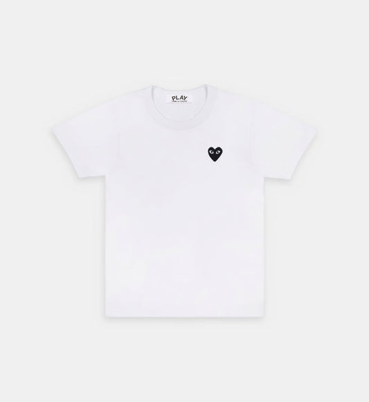 T-Shirt CDG Blanc Logo Noir