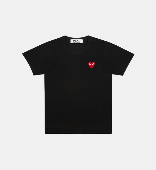 T-Shirt CDG Noir Logo Rouge