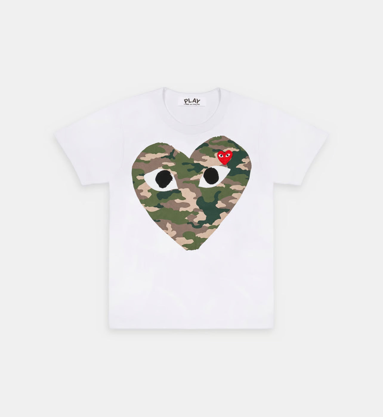 T-Shirt CDG Blanc Et Camouflage