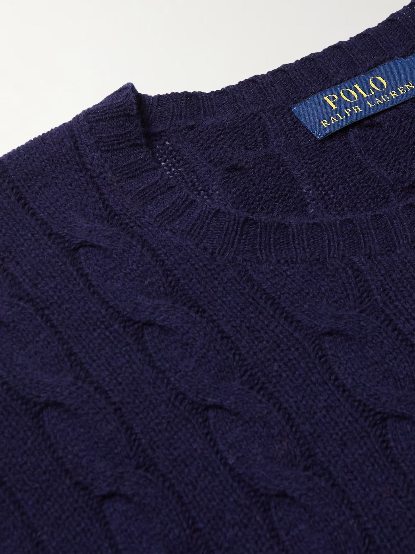 Pull Ralph Lauren En Laine Bleu Marine