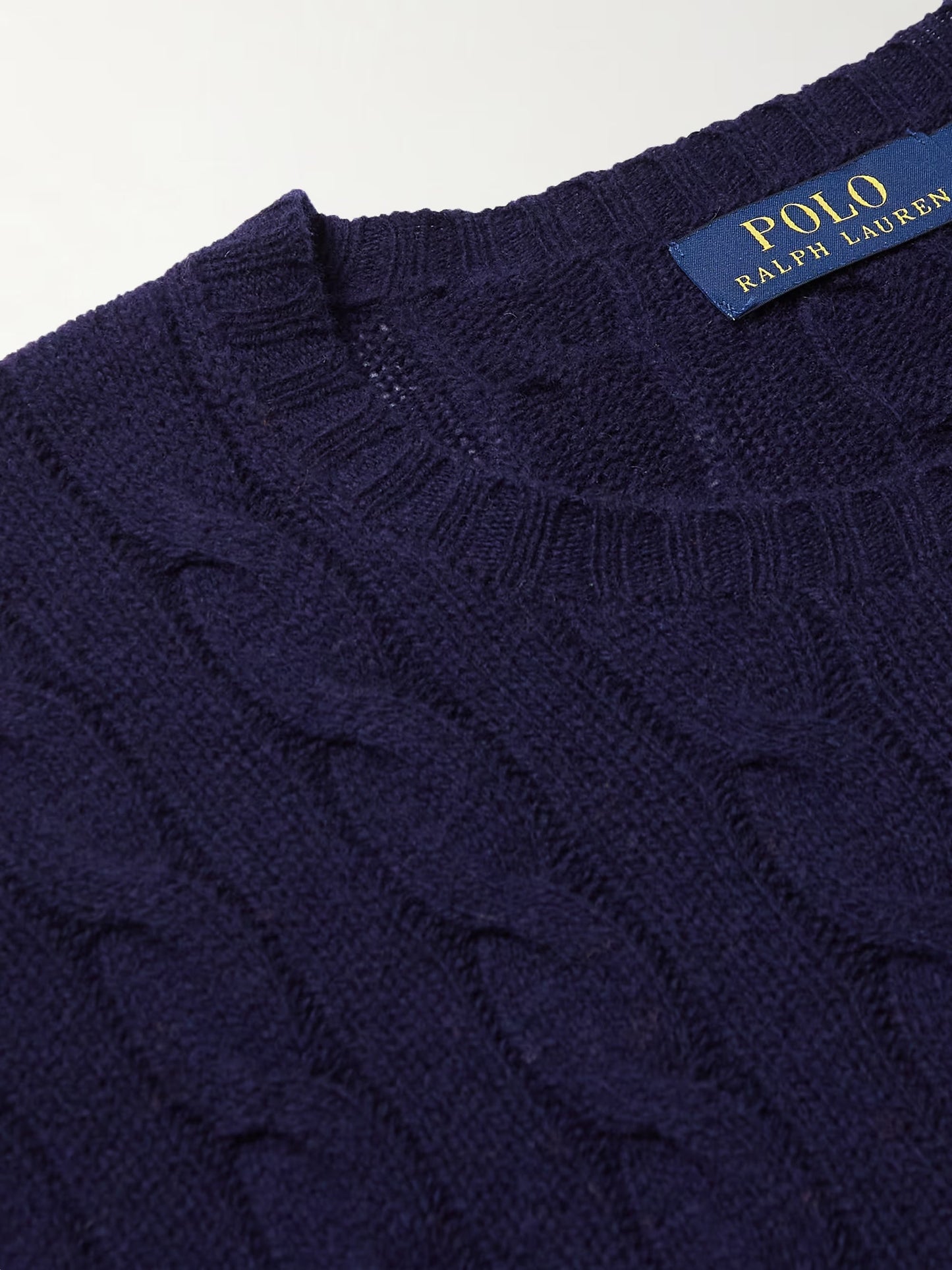 Pull Ralph Lauren En Laine Bleu Marine