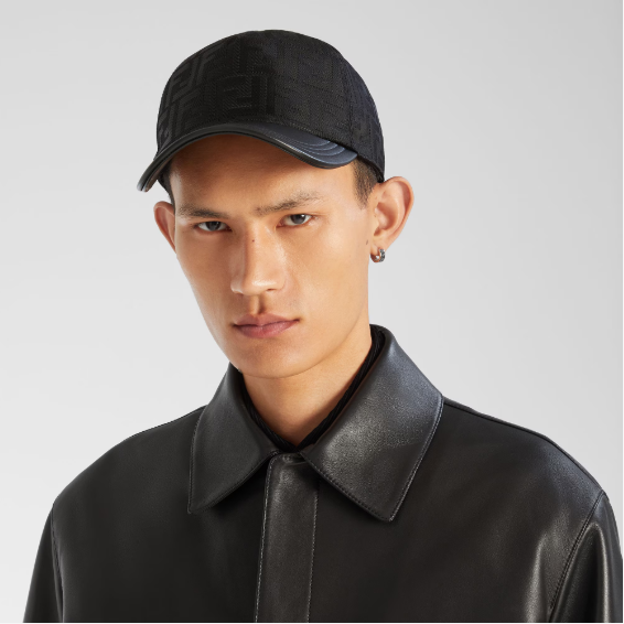 Fendi Casquette en nylon FF Noir